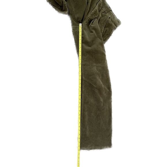 STIO Mens Olive Green Cotton Corduroy Pants 5 pocket Size 40R 40x32 - Picture 7 of 7